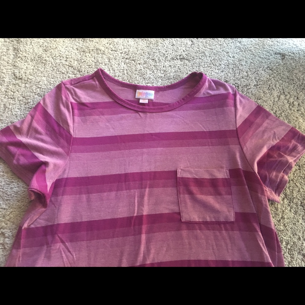 Carly dress, striped purple